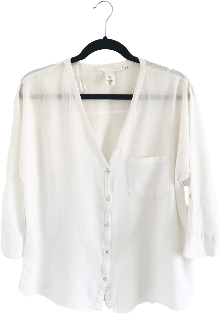 White Button Shirt - Portable Network Graphics (1000x1333), Png Download