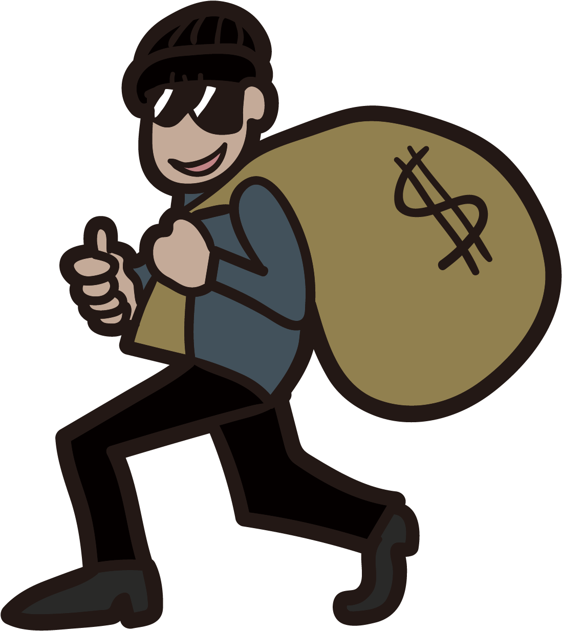 Robber Vector (1300x1300), Png Download