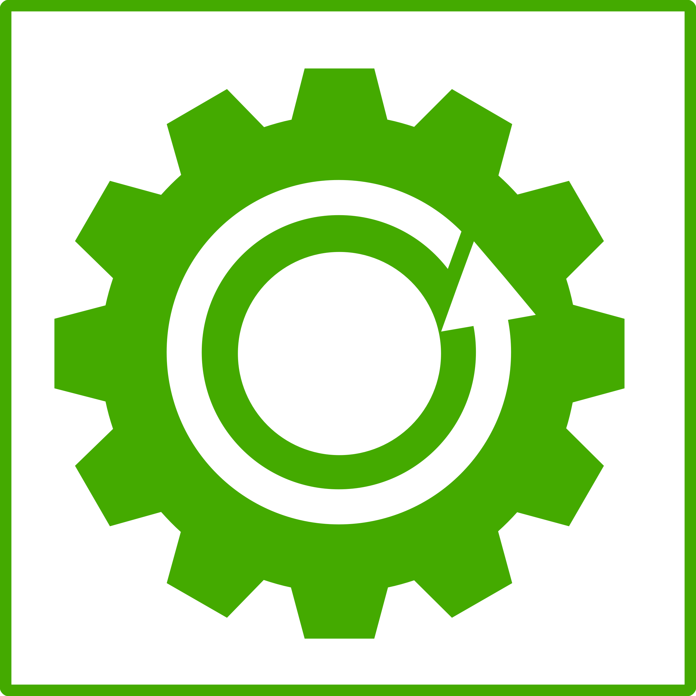 Big Image - Machine Icon Green (2400x2400), Png Download