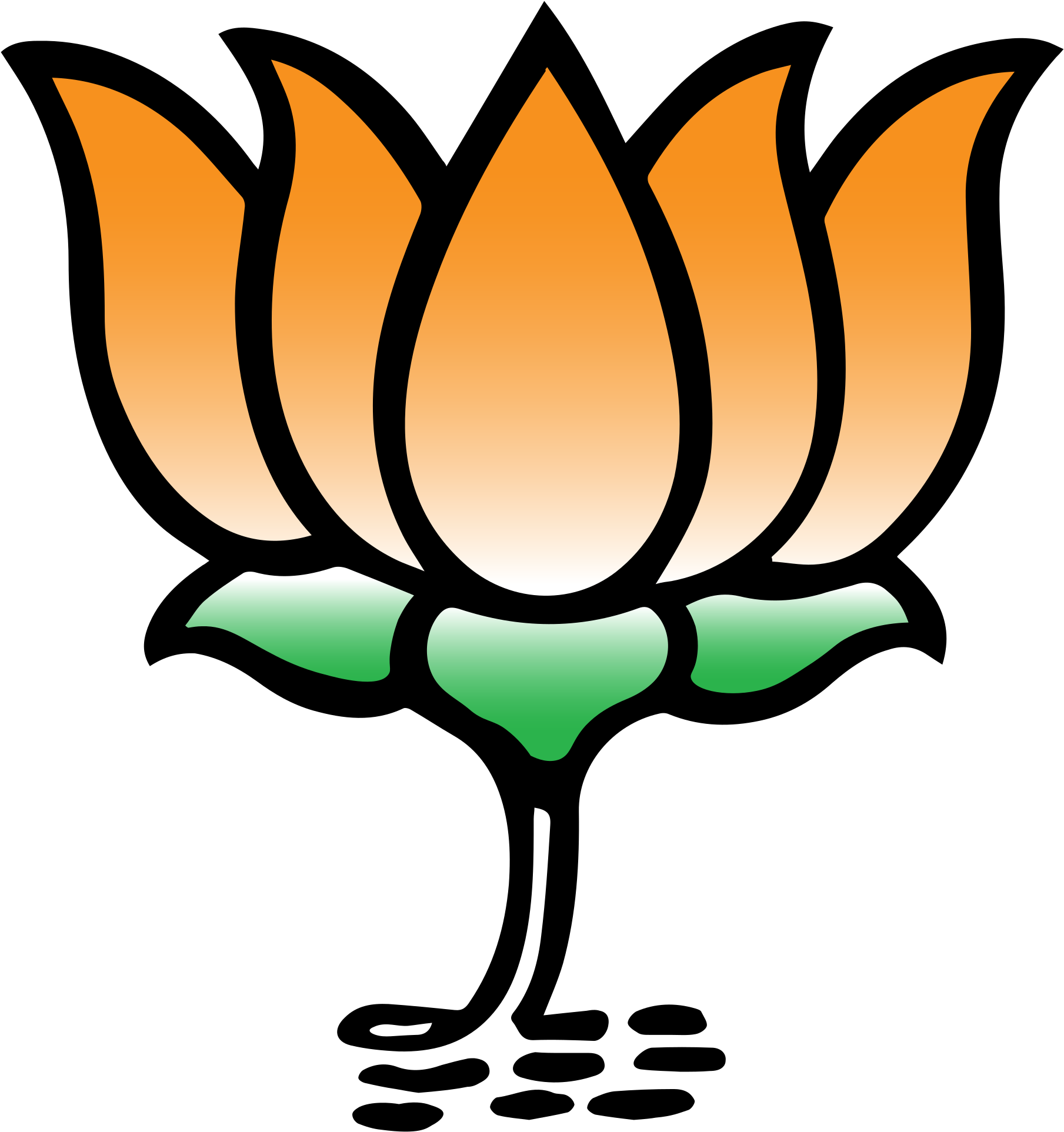232 × 240 Pixels - Bharatiya Janata Party Logo (580x602), Png Download