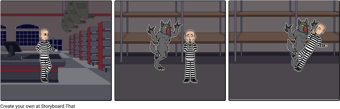Terror To A Robber - Cartoon (1164x385), Png Download