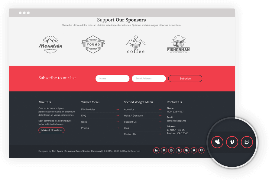 Divi Icon Party Add Icons To Footer - Utility Software (900x604), Png Download