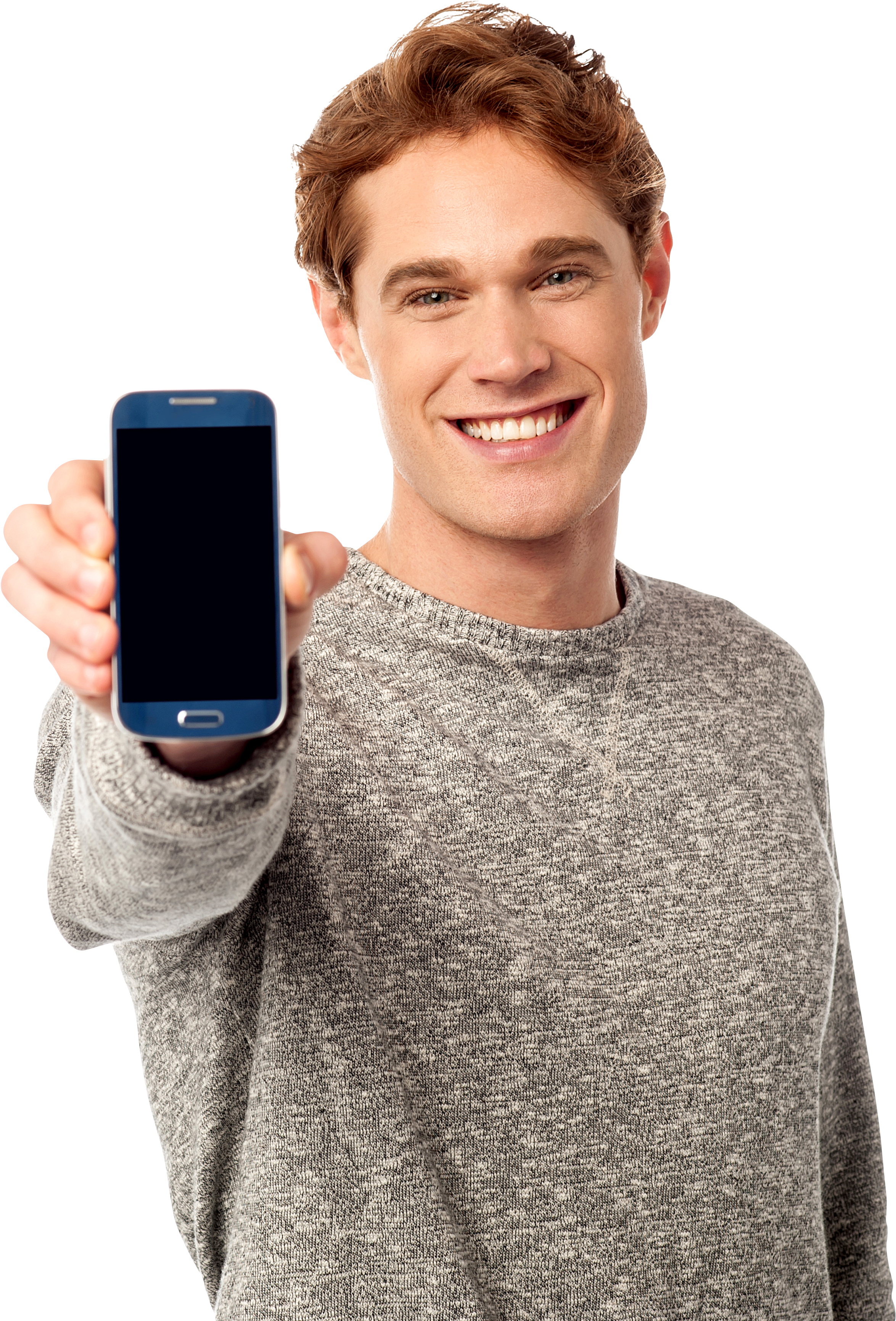 Mobile With Men Png (5324x3543), Png Download