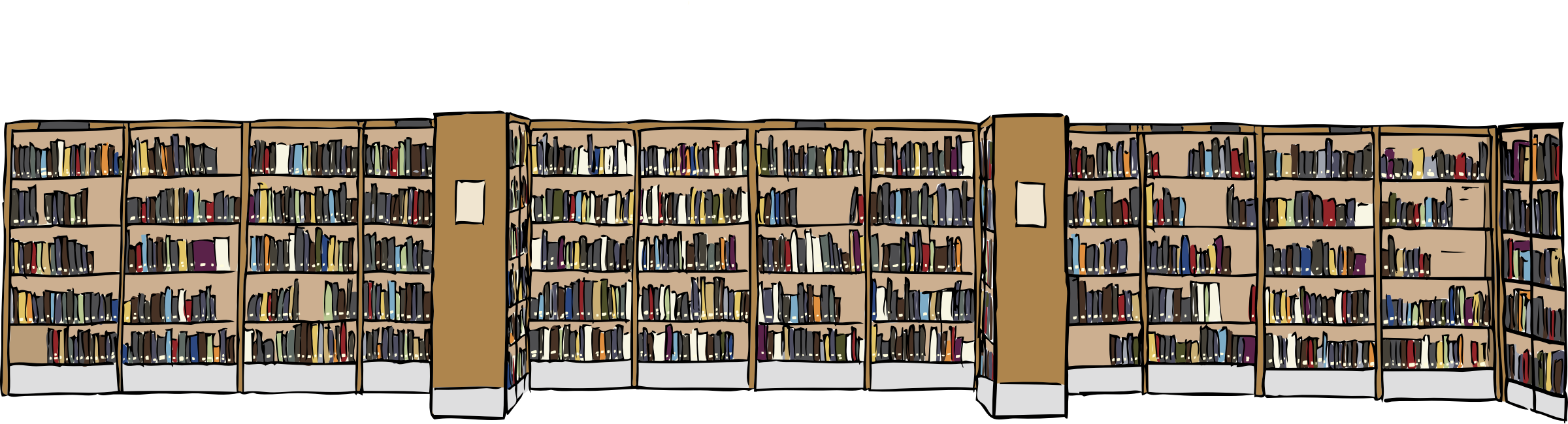 This Free Icons Png Design Of Library Png (2400x650), Png Download