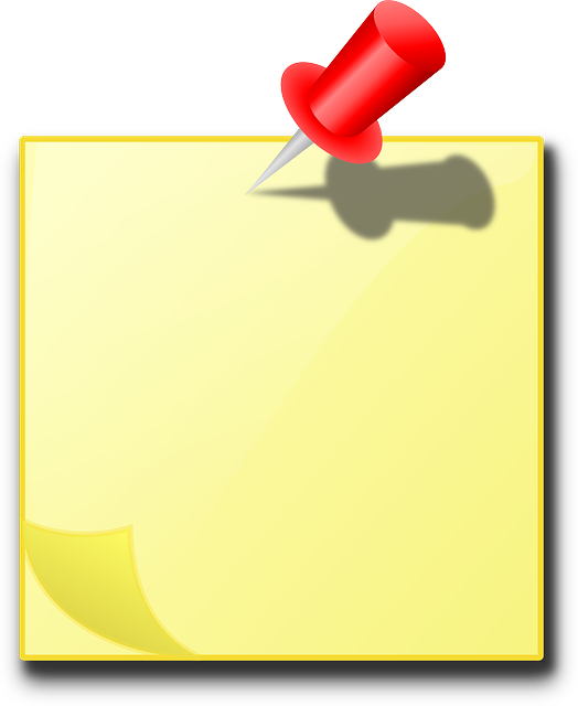 Note, Pin, Short, Stick, Sticky, Message - Portable Network Graphics (524x640), Png Download