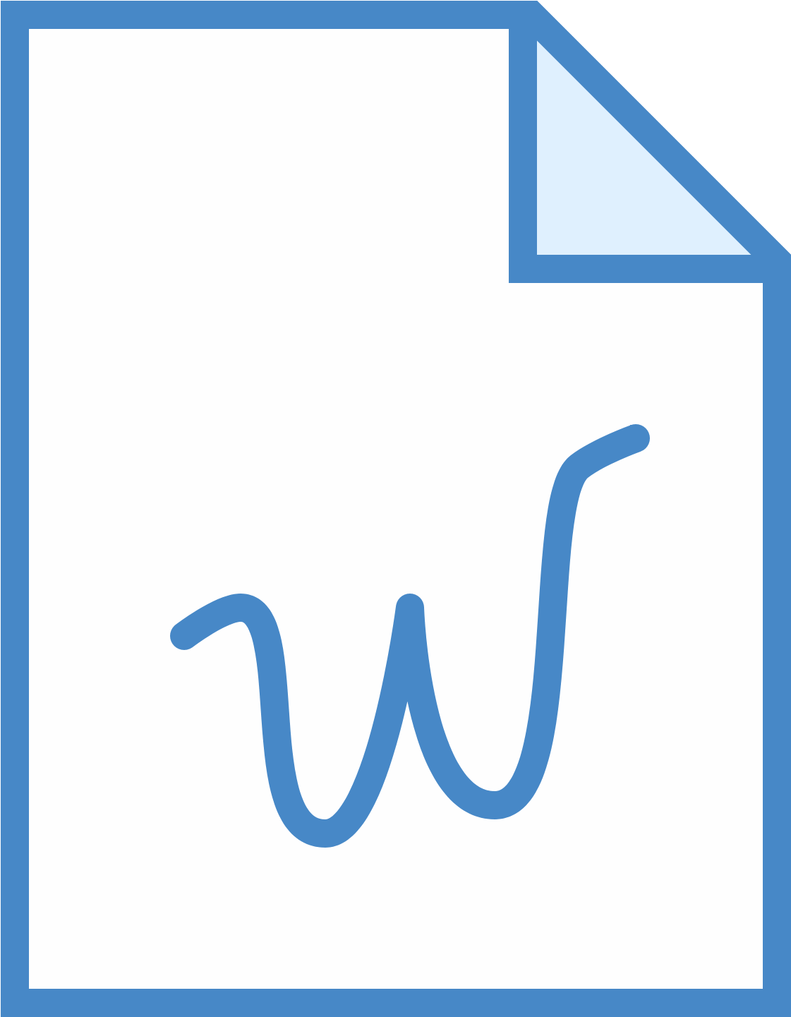 The Icon Is For A Document That Is Stored As A File - Computer File (1600x1600), Png Download