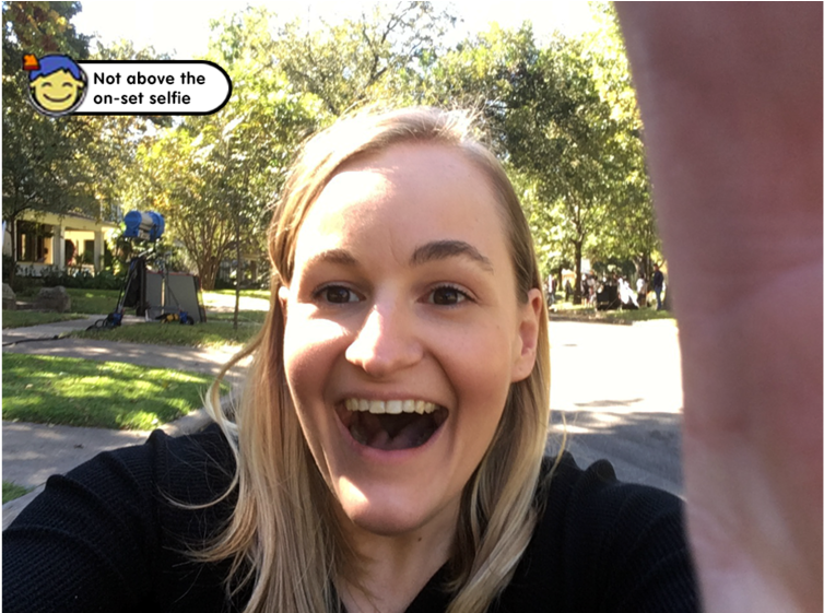 On Set Selfie - Portable Network Graphics (1000x560), Png Download