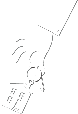 Hand Holding House Key - House (500x448), Png Download