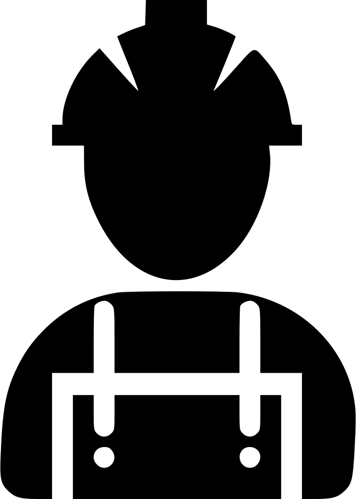 Construction Worker Icon Png Jpg Library Download - Construction Worker Icon Png (698x980), Png Download