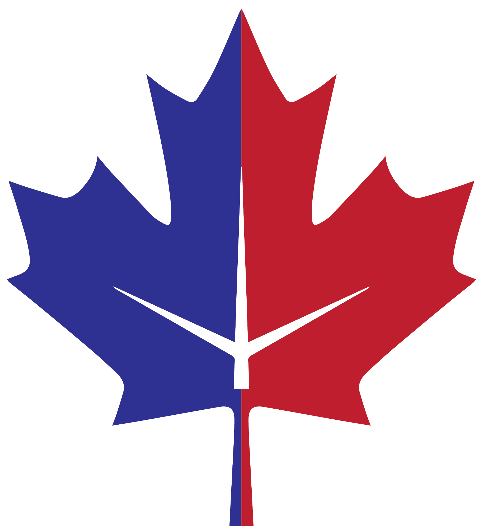 Maple Leaf Icon - Red Maple Leaf Transparent Background (1829x2008), Png Download
