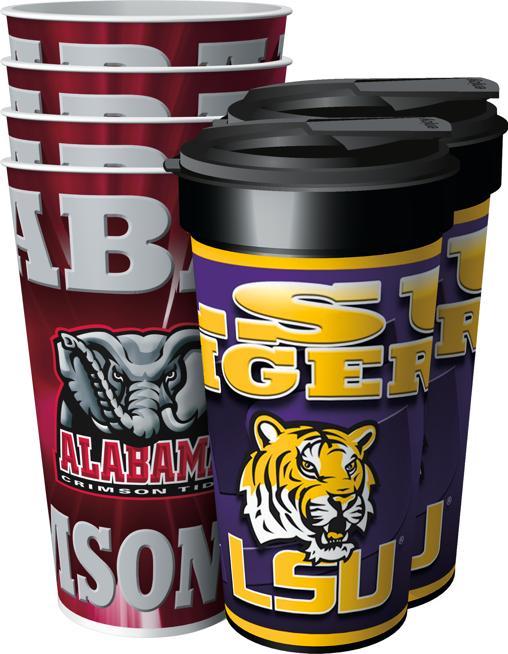 College 3d Tumblers - Linen World Louisiana State University Tigers Ncaa (2520x2520), Png Download