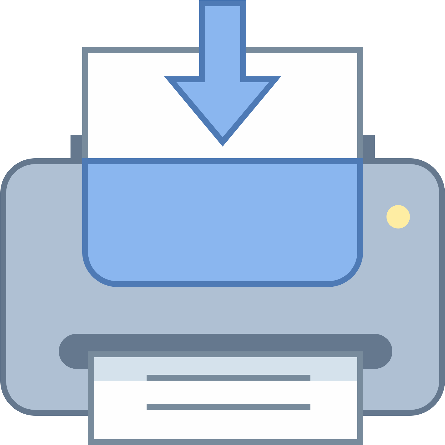 Clip Freeuse Library Send To Printer Icon Free Download - Printer Vector Png Flat (1600x1600), Png Download
