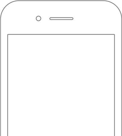 Iphone Outline Png - White Iphone Outline Png (481x500), Png Download
