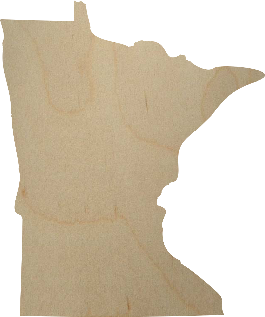 Minnesota State Wood Cutout - Minnesota State Cutout (1124x1690), Png Download
