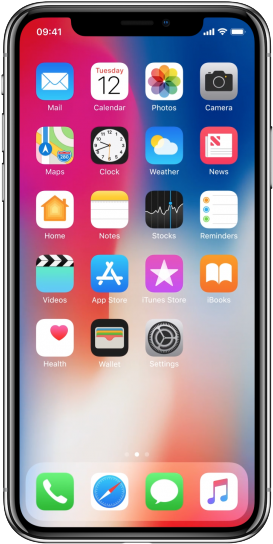 The Iphone X Ten 10 Png - Tech21 Pure Cover For Iphone X - Clear (620x601), Png Download