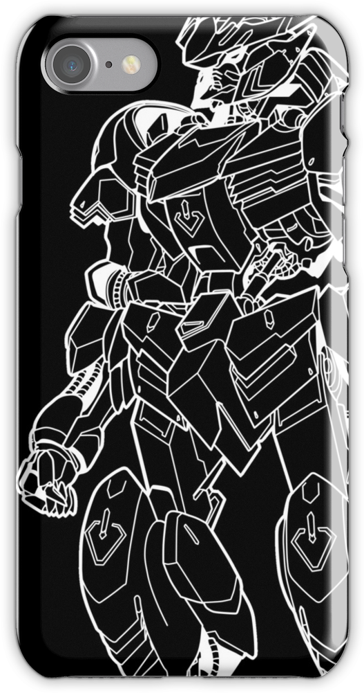 Gundam Barbatos Outline White Iphone 7 Snap Case - Hoodie (750x1000), Png Download