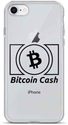 Bitcoin Cash Outline Iphone Case - Mobile Phone Case (500x500), Png Download