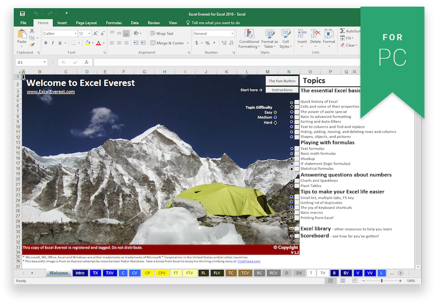 Excel Everest Pc - Duffy Ventures Llc (866x606), Png Download