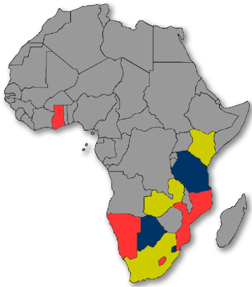 Map Of African Countries Where Mic Operates - Africa (500x571), Png Download