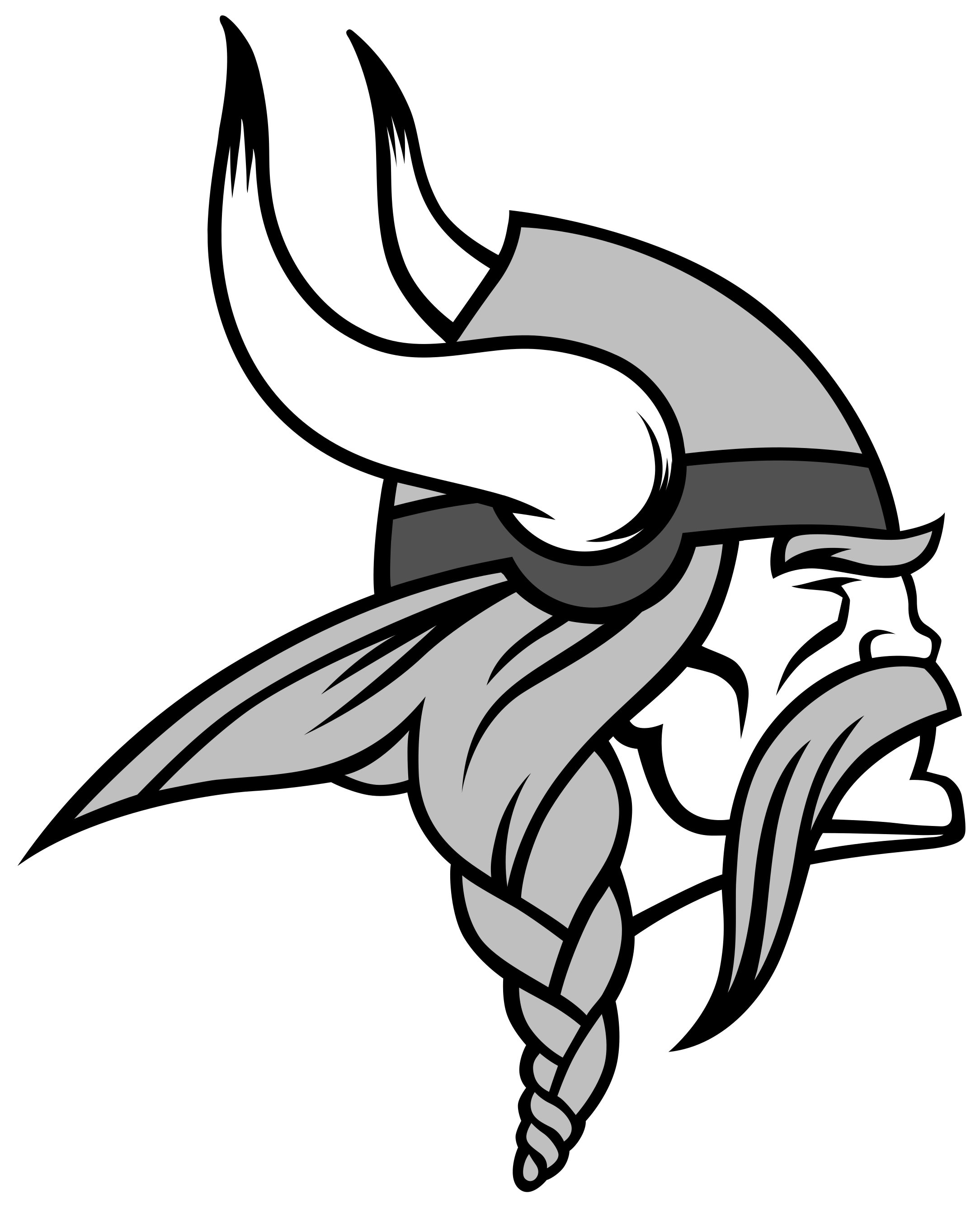 Minnesota Vikings Logo Decal (2400x3000), Png Download