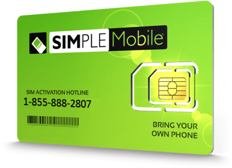 Larger Photo Email A Friend - Simple Mobile Micro Sim Card With Month Unlimited Everything (781x625), Png Download
