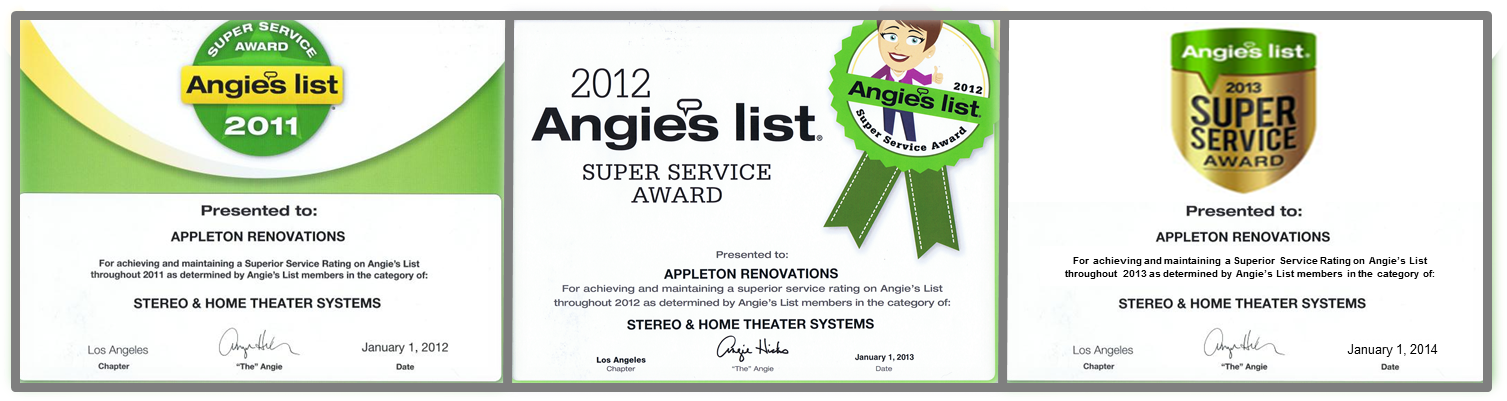 Appleton Renovations Has Been Awarded By Angie's List - Angie's List (1507x401), Png Download
