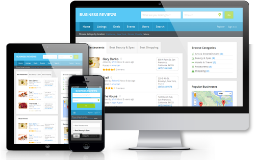 Home Responsive Big - Web Directory Script Nulled (500x320), Png Download