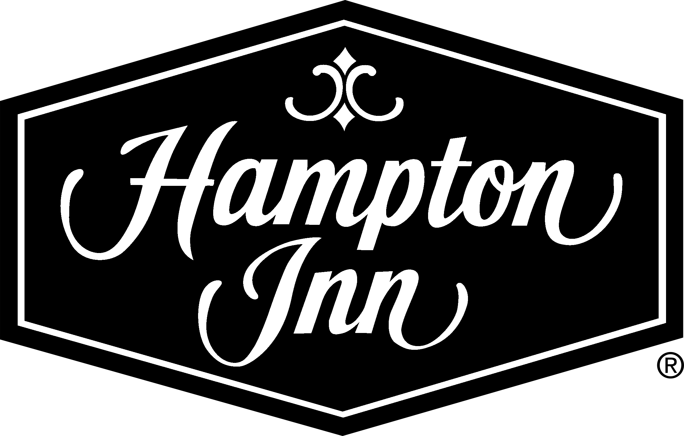 Hampton Inn Logo Black And White - Hampton Inn And Suites Logo Png (2400x1532), Png Download