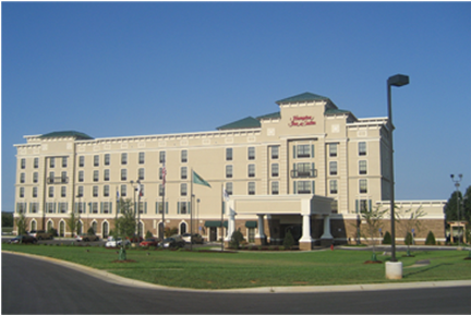 Hampton Inn & Suites Dobson, - Official Residence (647x307), Png Download