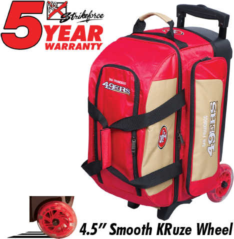 Kr Strikeforce Nfl San Francisco 49ers 2 Ball Roller - Kr Strikeforce Kr Cruiser Smooth Double Roller Camo (500x500), Png Download