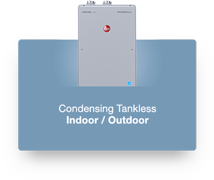 Rheem High Efficiency Condensing Tankless Water Heater - Paper (441x387), Png Download