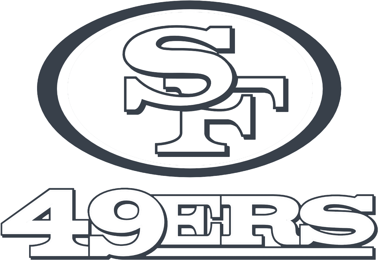 Sanfrancisco49ers Gray - San Francisco 49ers Wordmark (1365x948), Png Download
