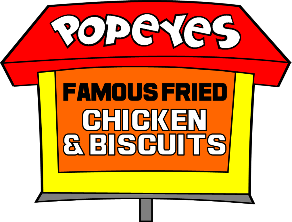 Popeyes - Popeyes Chicken Old Logo (1016x771), Png Download