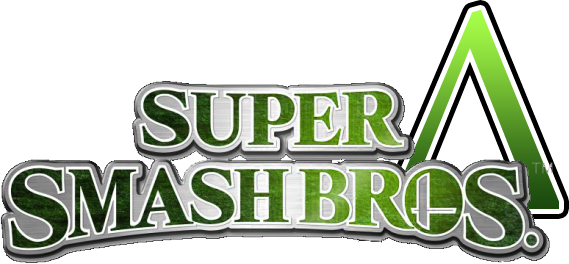 Wii U Logo - Super Smash Bros Title (569x264), Png Download