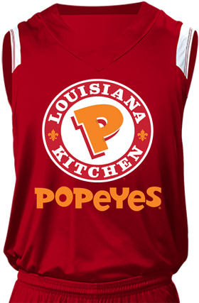 Youth V Neck Custom Basketball Jerseys - Pop Eyes Chicken Logo (433x433), Png Download