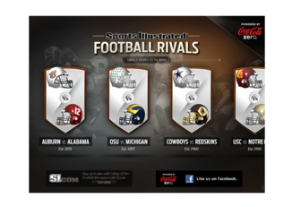 Sports Illustrated Football Rivals - Multimedia Software (461x295), Png Download