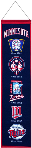 Minnesota Twins Logo Evolution Heritage Banner - Winning Streak Wk-46009 Minnesota Twins Heritage Banner (500x500), Png Download