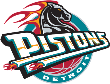 Detroit Pistons Logo Basketball Water Bottle - Detroit Pistons (450x450), Png Download
