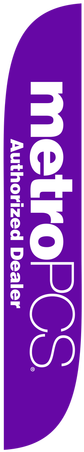 Metropcs Purple Feather Flag - Lookourway Metro Pcs Wireless Complete Set Feather (391x521), Png Download