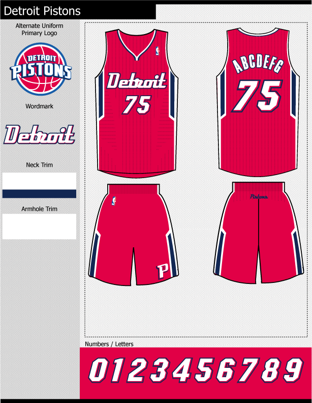 Pistons-1 - Detroit Pistons Alternate Logo (614x792), Png Download