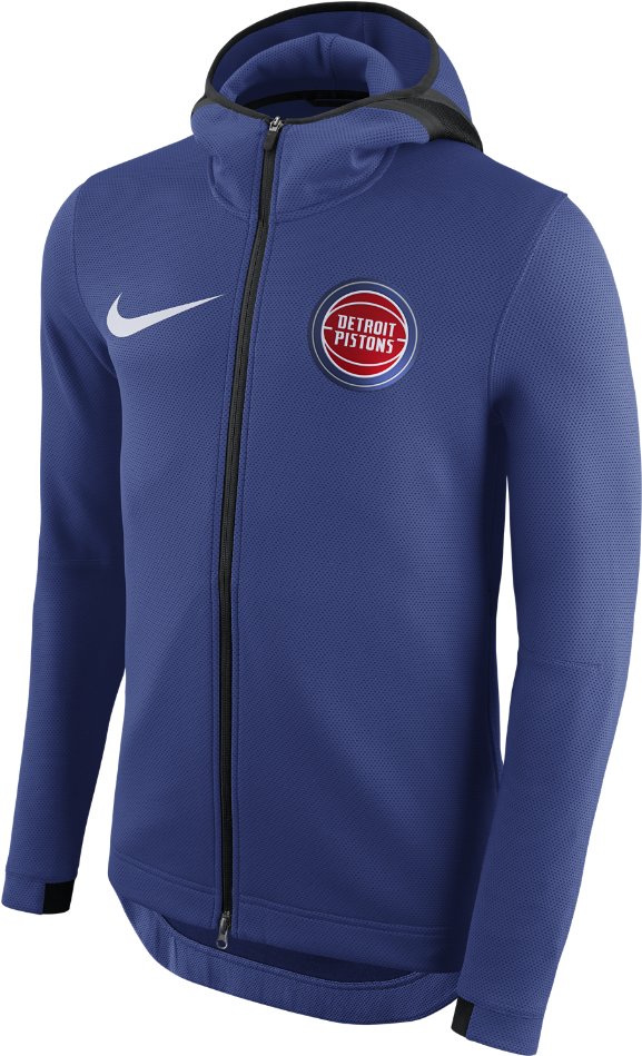 Detroit Pistons Nike Therma Flex Showtime Men's Nba - Utah Jazz Red Hoodie (1000x1000), Png Download
