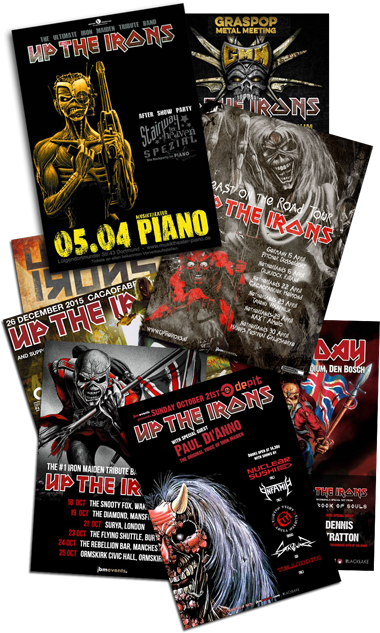 Up The Irons Is The Ultimate Iron Maiden Tribute Band - Iron Maiden The Trooper (380x633), Png Download