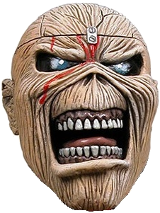 Iron Maiden Character Shooter "eddie" - Iron Maiden Head Knocker Bobble-head Eddie (316x383), Png Download
