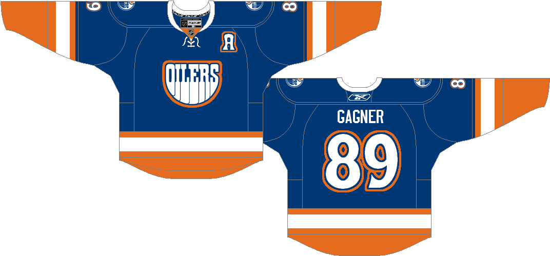 I Went A Little Off The Norm With This Concept, As - Edmonton Oilers Full Uniforms (1083x508), Png Download