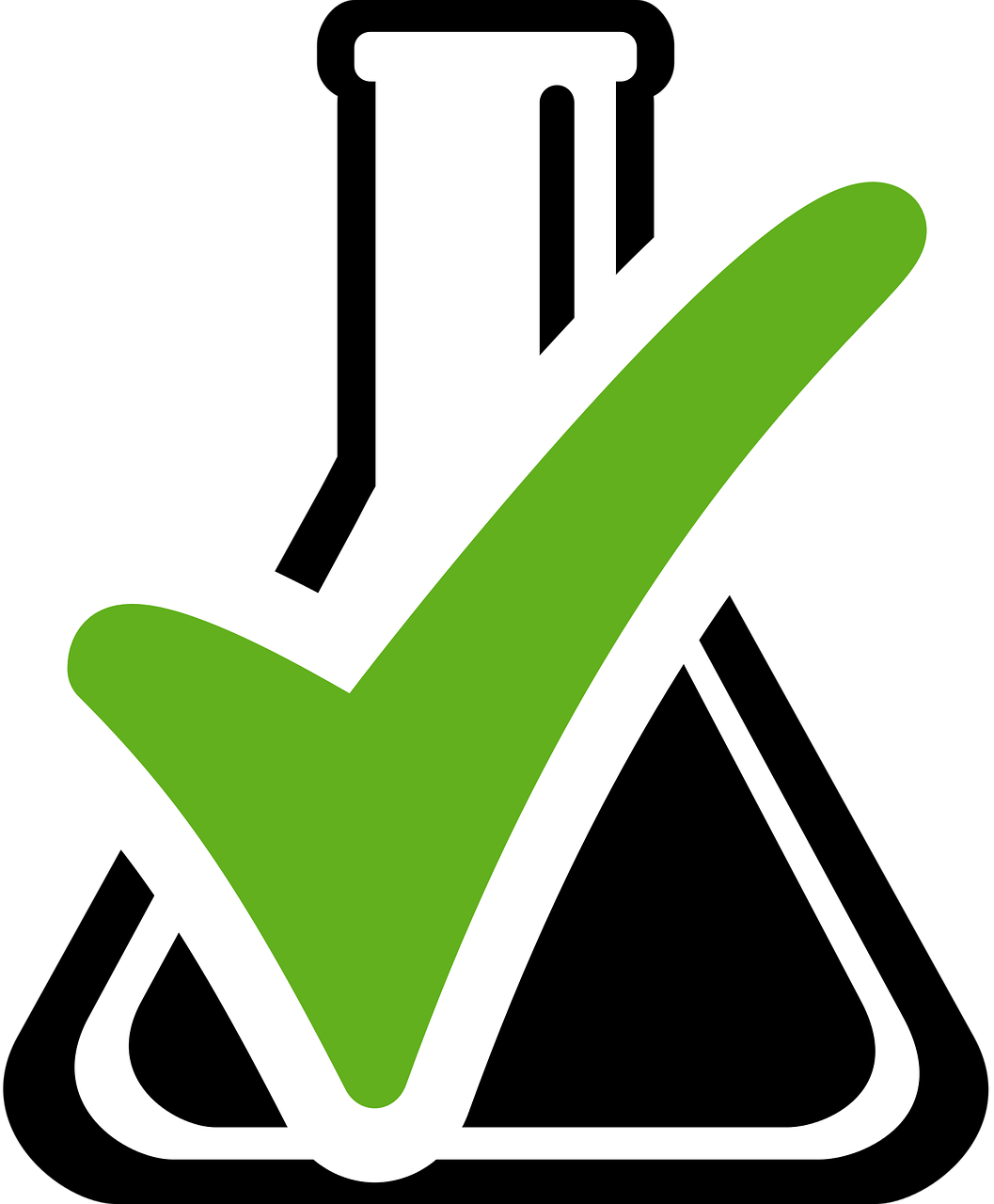 Russell Branch Library - Chemistry Clipart Black And White (1057x1280), Png Download