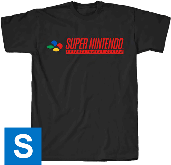 Snes Logo Men's T-shirt - Super Nintendo Great Condition Fast Shipping (600x600), Png Download