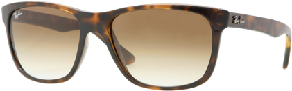 With A Tortoise Shell Acetate Frame And The Iconic - Ray Ban 4147 (size 60mm) Dark Blue (450x450), Png Download