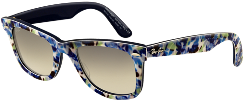 Fancy Big Glasses - Ray Ban Wayfarer Liberty (500x300), Png Download