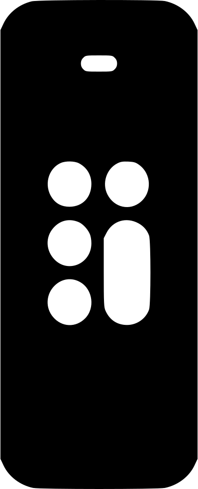 Apple Tv Controller - Circle (398x980), Png Download