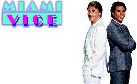 Miami Vice Tv Show Image With Logo And Character - Miami Vice Logo Png (500x281), Png Download